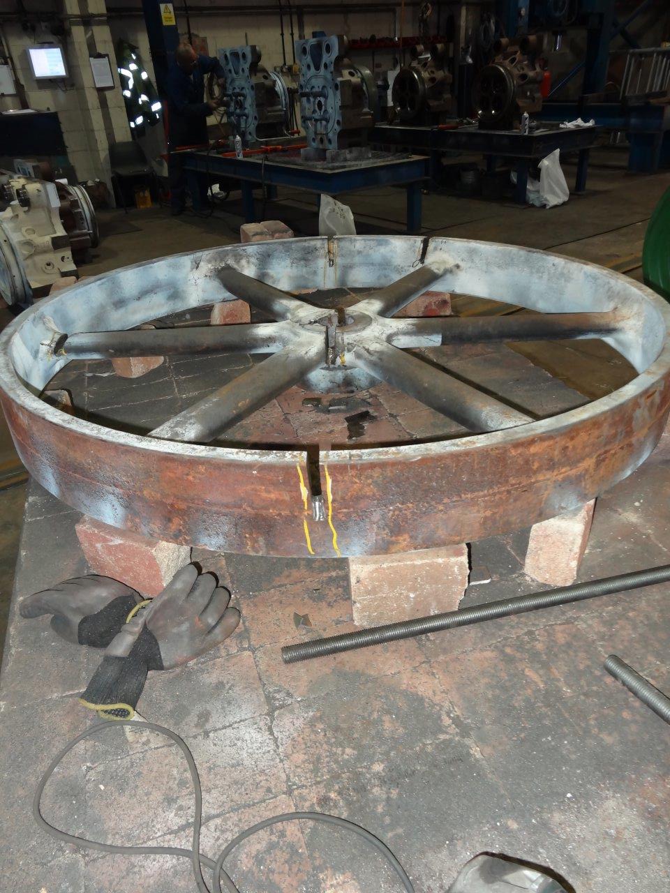 Traction Engine Flywheel Cast Iron Welding Services Offer Global
