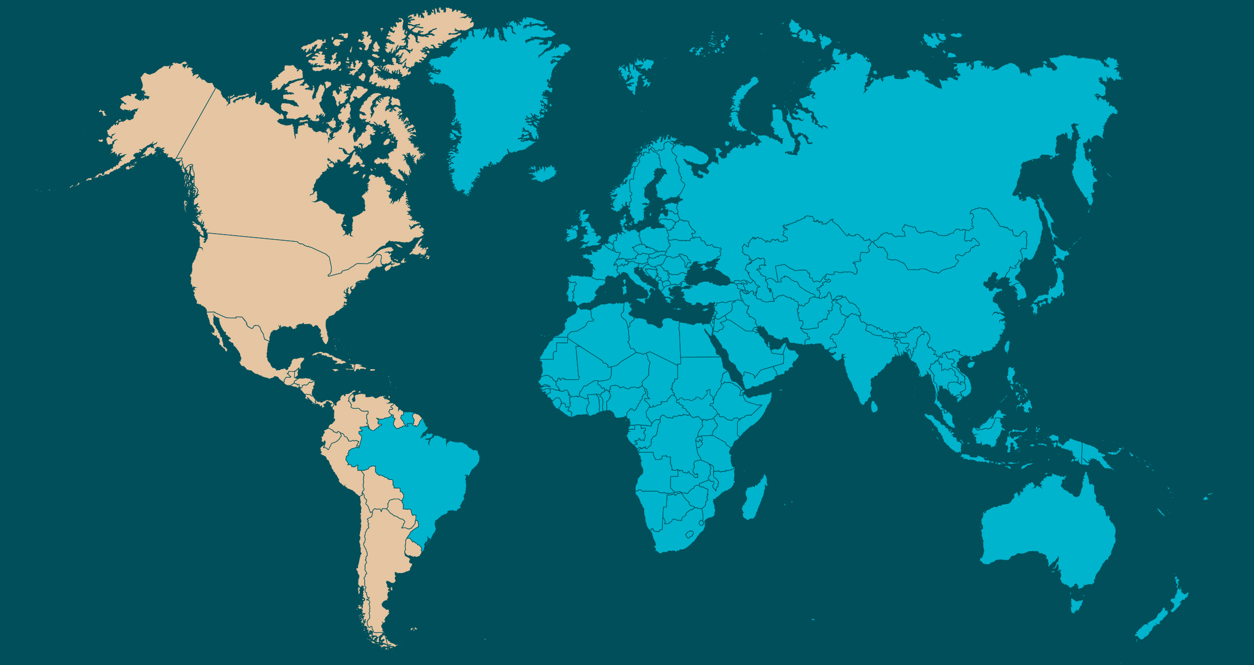 world map of cast iron welding services