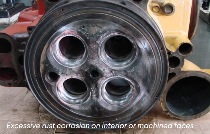 Rust Corrosion Machined Faces Mak Caterpillar Cylinder Heard Cast Iron Welding Repairs