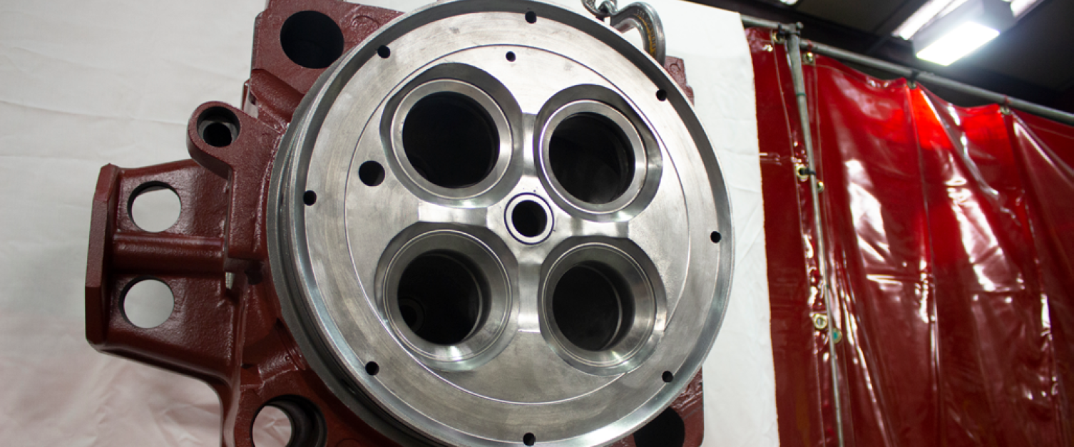 Wartsila Cylinder Head 46 Head Bore Cooling Channel Remanufacture by Cast Iron Welding Services