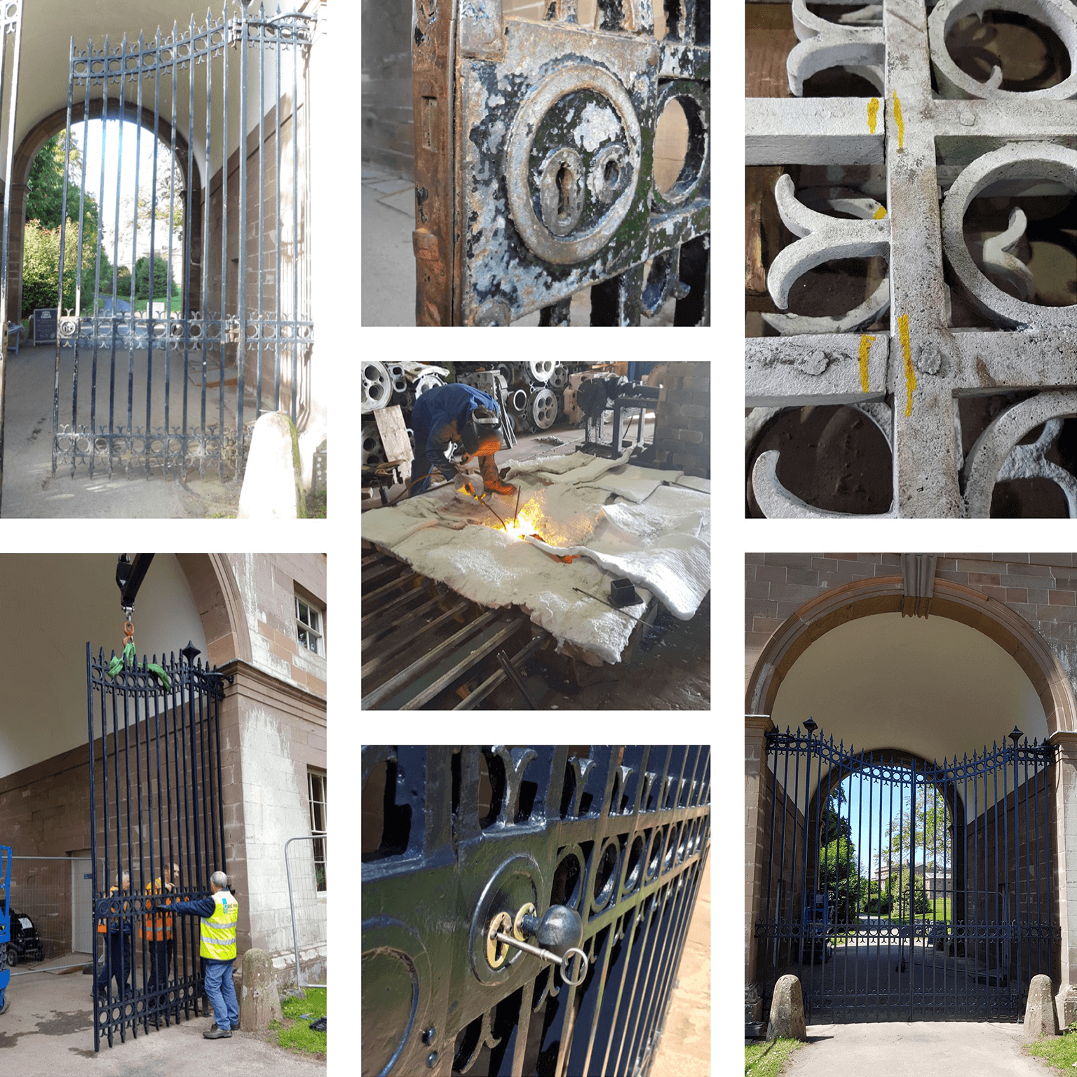 Heritage, Stately Home Estates & National Trust Cast Iron Welding Repairs