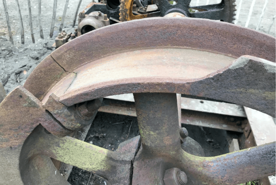 Flywheel damage repair
