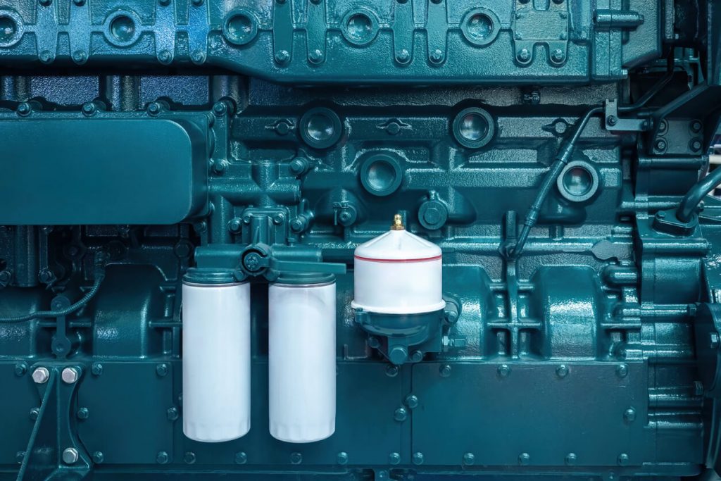 here is an image of a cast iron marine engine