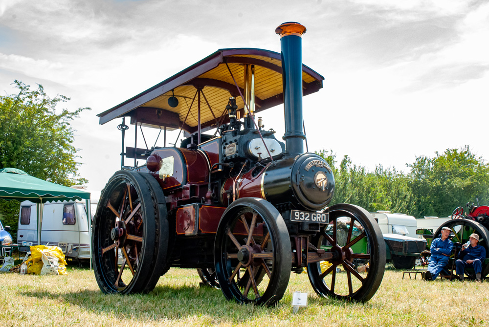 here is an image showing fully restored steam traction engine
